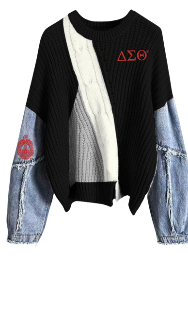 DENIM SWEATER