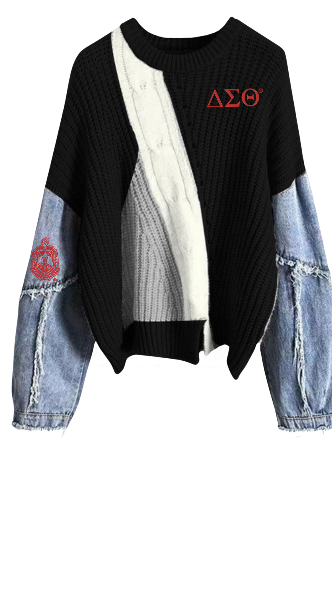 DENIM SWEATER
