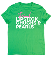 Load image into Gallery viewer, PINK LIPS, CHUCKS &amp; PEARLS