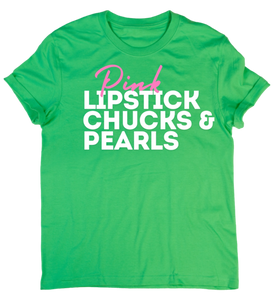 PINK LIPS, CHUCKS & PEARLS