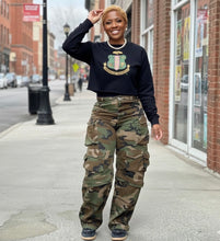 Load image into Gallery viewer, Crop AKA SHIELD SWEATSHIRT