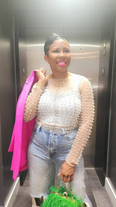 PEARL MESH SHIRT