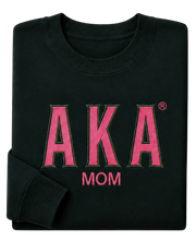 Load image into Gallery viewer, AKA Mom Leather Sweatshirt
