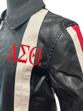Load image into Gallery viewer, Black &amp; Red Leather DST Jacket