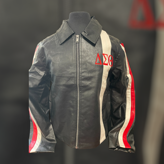Black & Red Leather DST Jacket