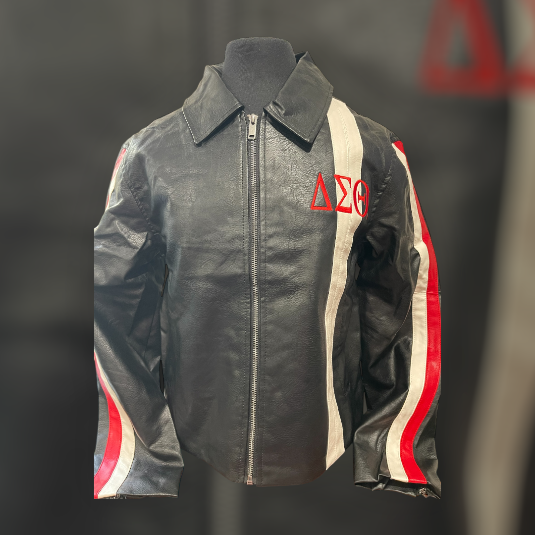 Black & Red Leather DST Jacket