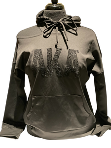 AKA BLING COLD SHOULDER HOODIE