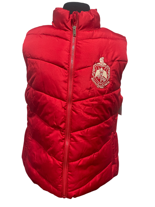 Red Puff Vest