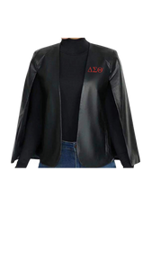 DST Leather Cape Blazer