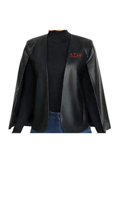 DST Leather Cape Blazer