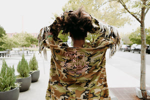 Camo clearance fringe jacket