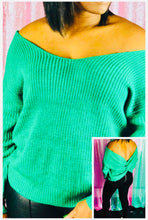 Load image into Gallery viewer, Green Knot Sweater