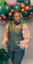 Load image into Gallery viewer, Olive Green Puffer Vest