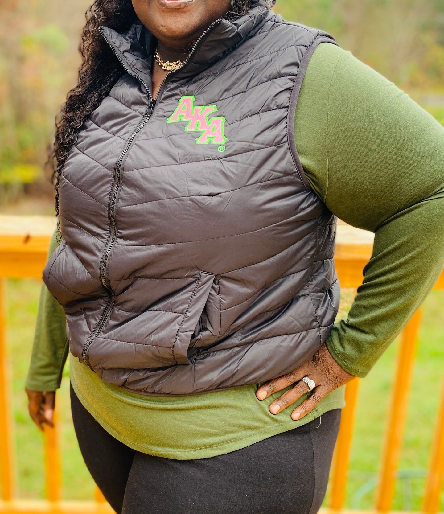 Plus Size Puffer Vest