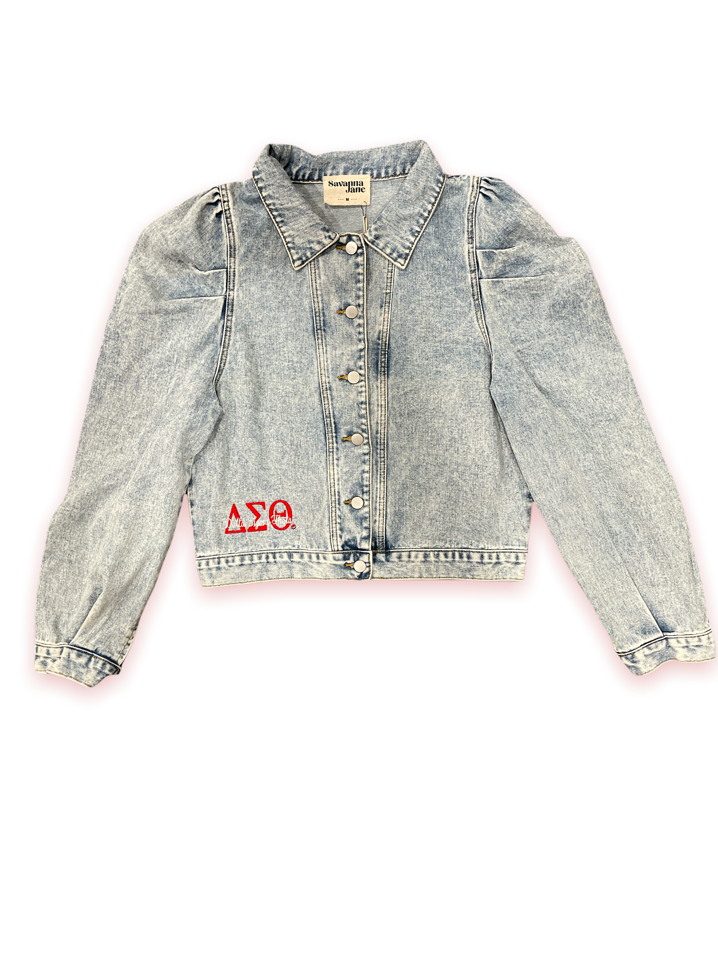 Delta Puffy Sleeve Denim Jacket