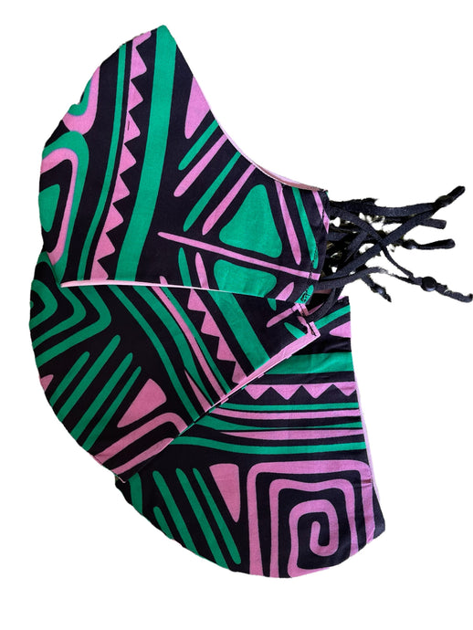 Pink & Green mask