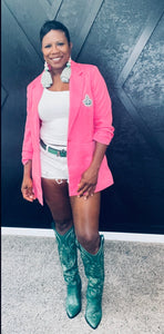 AKA Pink Blazer w/ Ivy