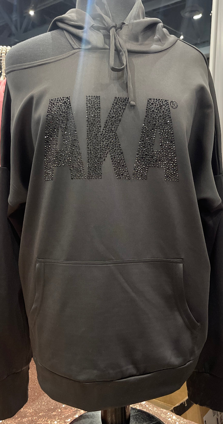 AKA Bling Shoulder Hoodie